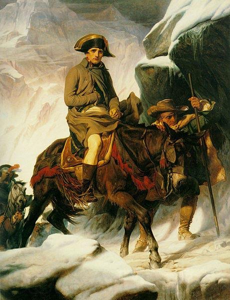 Paul Delaroche Bonaparte franchissant les Alpes Spain oil painting art